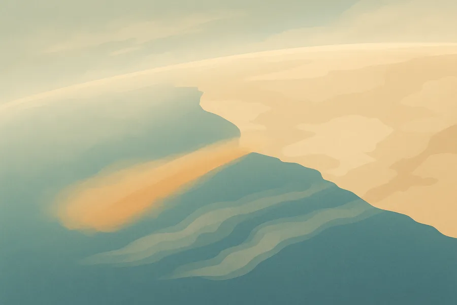 Illustration of How hazy the air is from dust, smoke and pollution, from NASA's VIIRS sensor (Suomi-NPP, ~6 km detail)