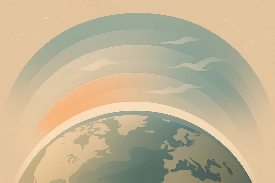 Illustration of Daily air temperature and moisture by height, from NASA's AIRS on the Aqua satellite (1°)
