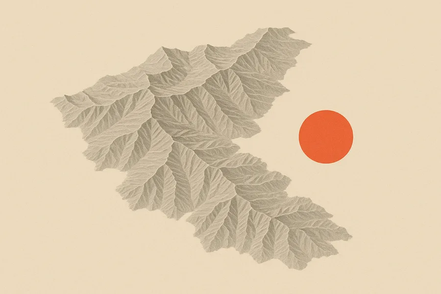Illustration of Radar images that see through clouds, with terrain distortion fixed, from Japan's ALOS satellite (PALSAR)