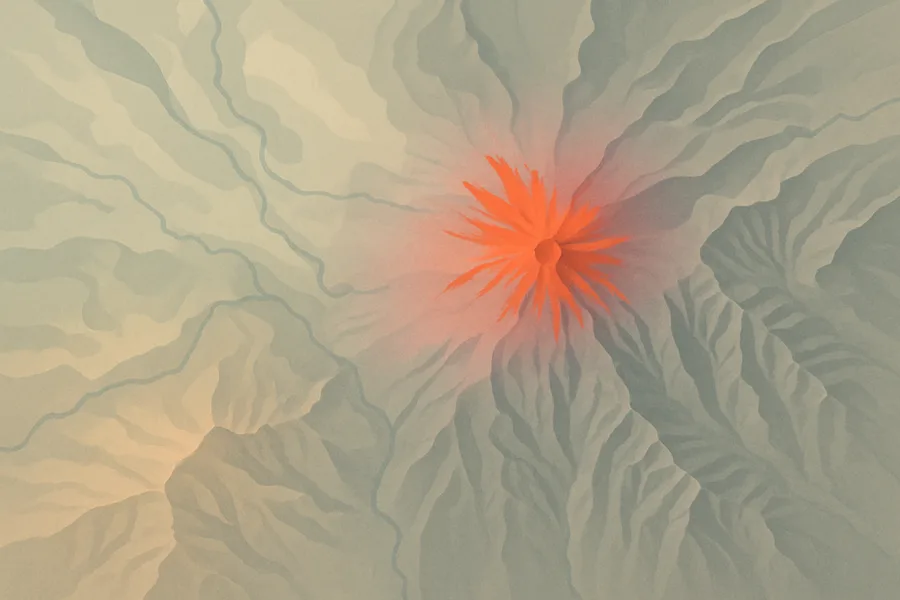 Illustration of Sharp terrain-corrected satellite images, from NASA's ASTER camera on the Terra satellite