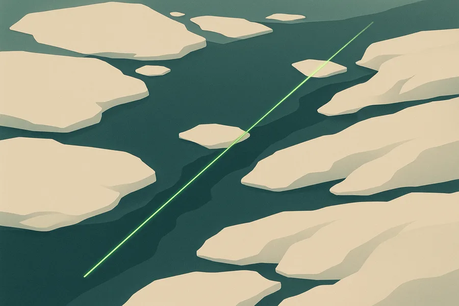 Illustration of Height of the sea-ice surface, from NASA's ICESat-2 laser satellite (v6)