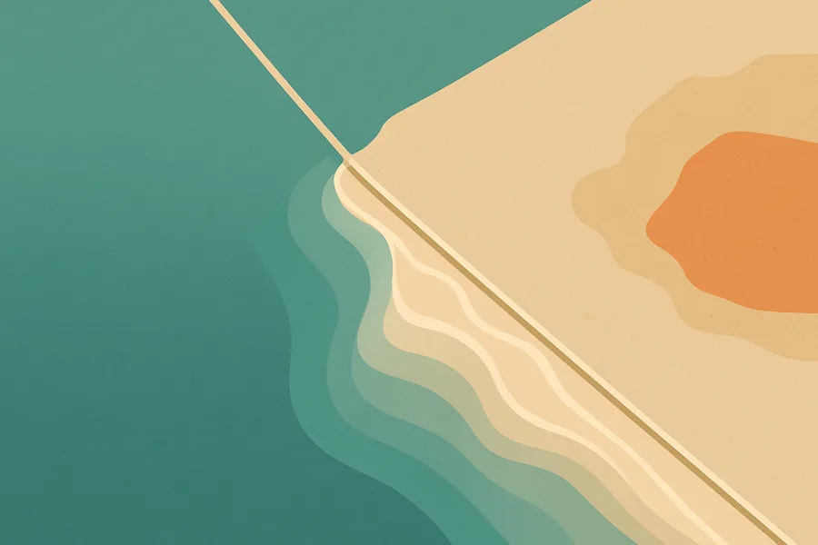 Illustration of Depth of shallow coastal water, from NASA's ATLAS laser on ICESat-2