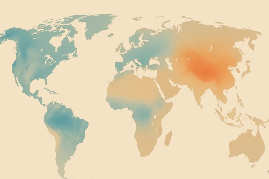 Illustration of Soil water and energy at the land surface, from NASA's GLDAS land model (monthly)
