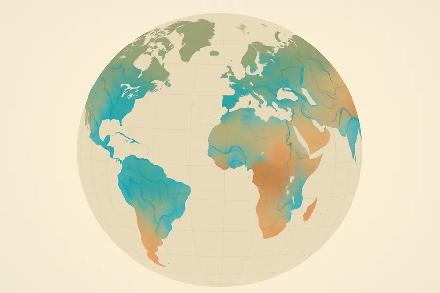 Illustration of Hourly land conditions like soil water and temperature, from NASA's MERRA-2 model