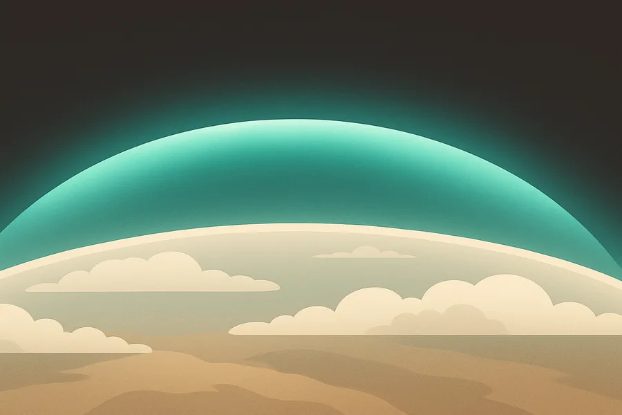 Illustration of Ozone amounts high in the atmosphere, from NASA's MLS sensor on the Aura satellite