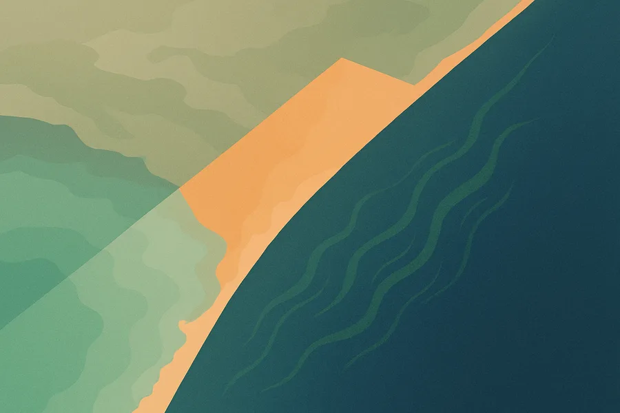 Illustration of Ocean colour and water clarity, single pass, from NASA's MODIS sensor on the Aqua satellite