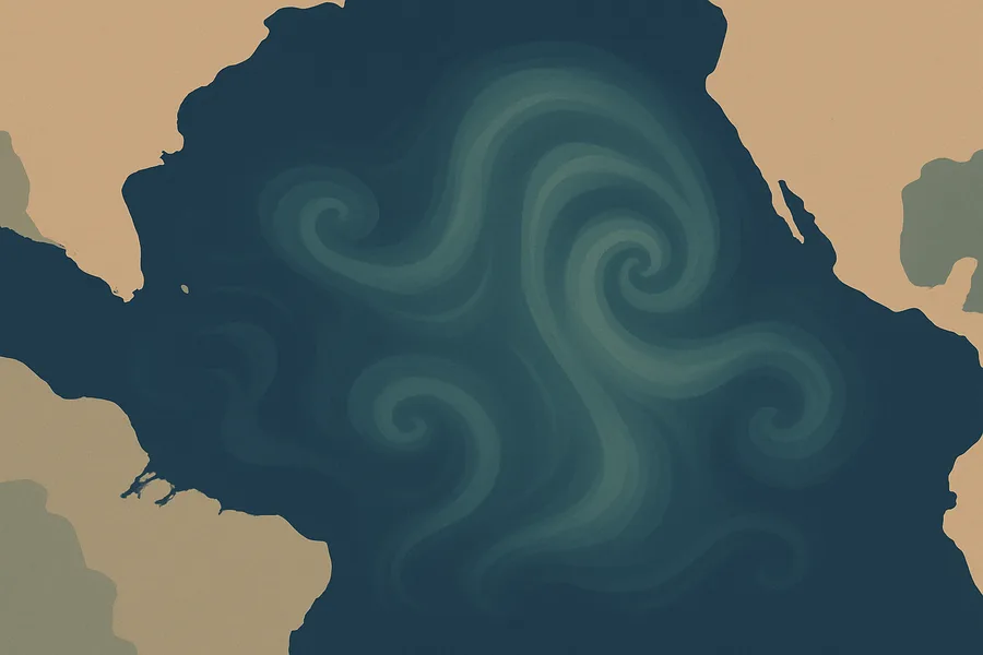 Illustration of Ocean colour and tiny sea plants, live, from NASA's MODIS on the Terra satellite