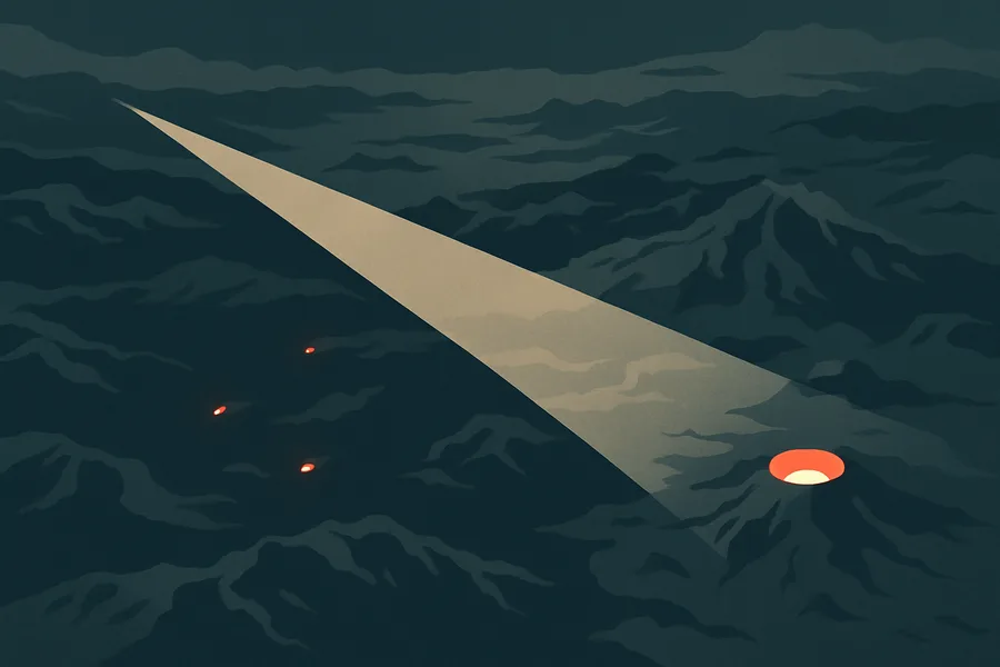 Illustration of Active fires spotted in one pass, from NASA's MODIS sensor on Aqua (~1 km detail)