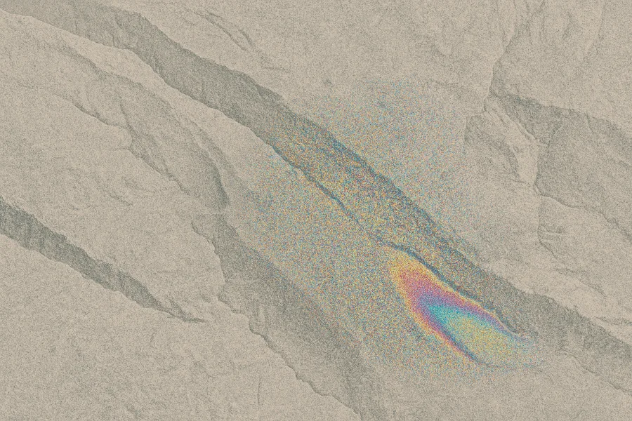 Illustration of Raw radar measure of how the ground shifted, from the NASA-ISRO NISAR radar satellite (beta)