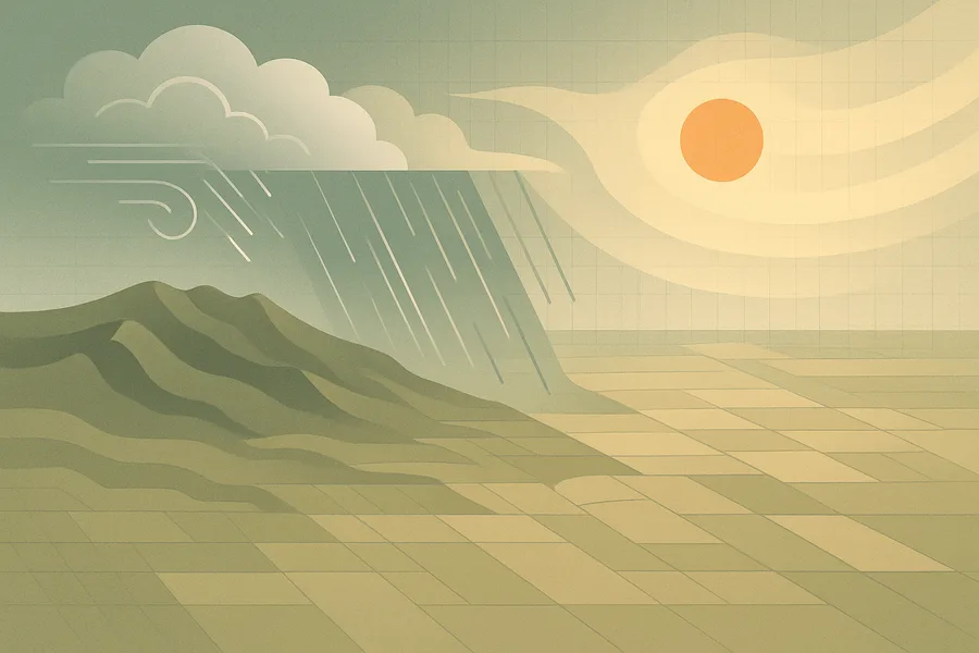 Illustration of Hourly weather that feeds land models, North America, from NASA's NLDAS dataset
