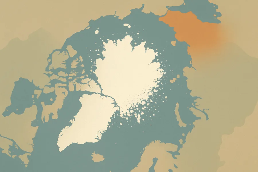 Illustration of How much of the sea is covered by ice, from microwave sensors on the Nimbus-7 and DMSP satellites