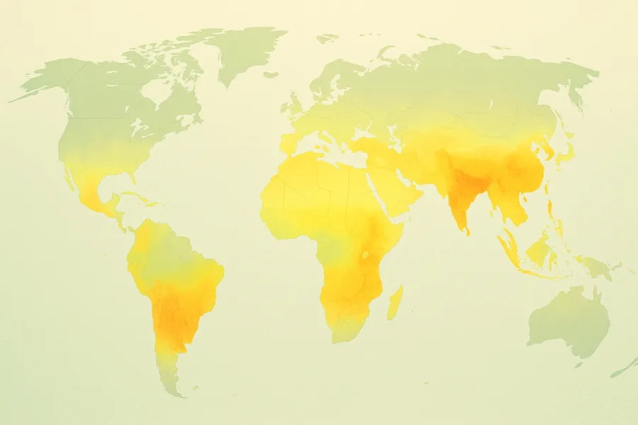 Illustration of Formaldehyde in the air overhead, mapped daily, from NASA's OMI on the Aura satellite