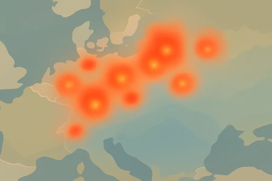 Illustration of Nitrogen dioxide pollution in the air, from NASA's OMI sensor on the Aura satellite