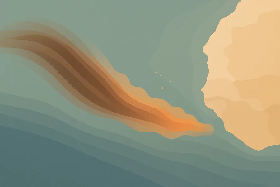 Illustration of How much haze, dust and smoke is in the air, from ESA's TROPOMI on Sentinel-5P