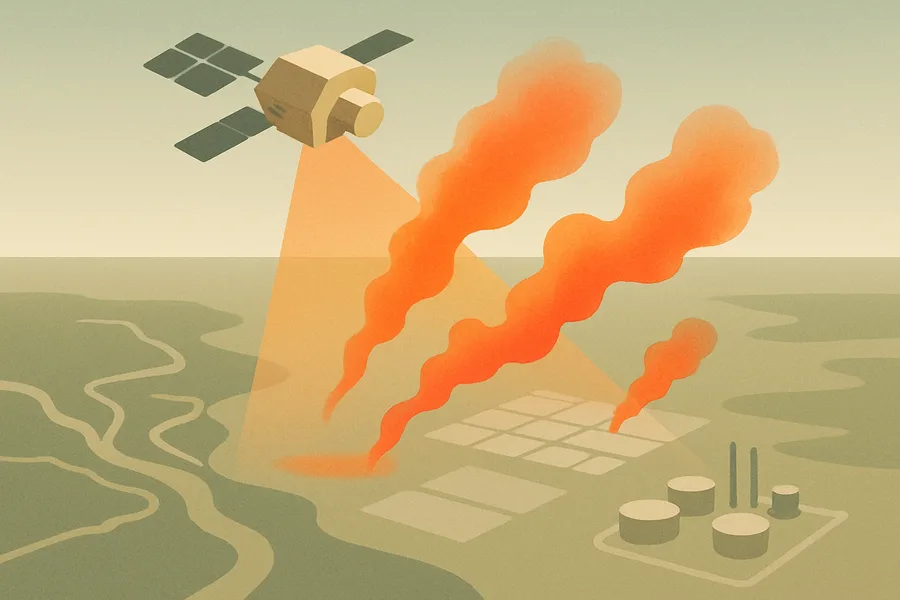 Illustration of How much methane is in the air, from ESA's Sentinel-5P satellite