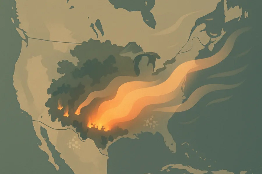 Illustration of How much formaldehyde is in the air, from ESA's Sentinel-5P satellite