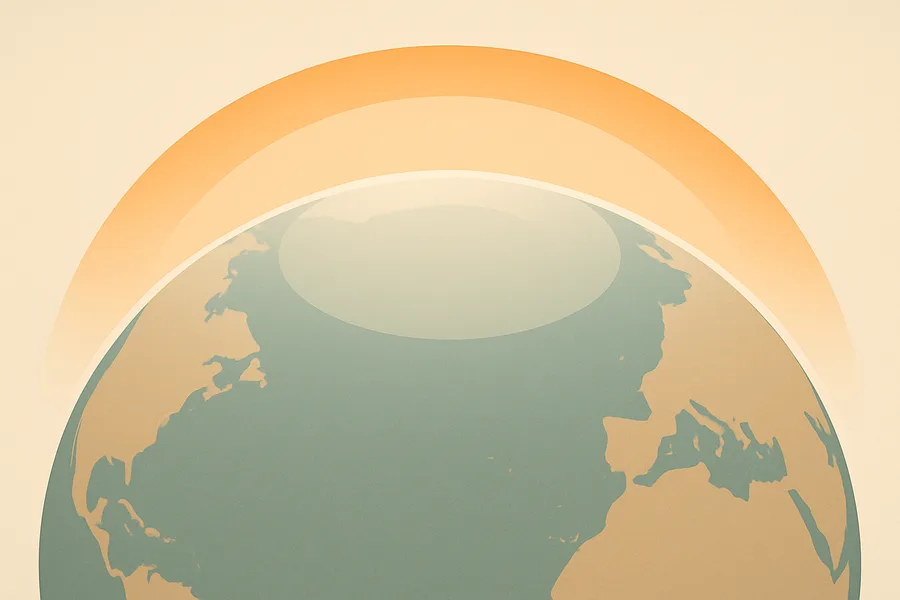 Illustration of Total ozone in the air overhead, from ESA's TROPOMI sensor on Sentinel-5P