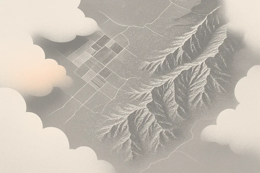 Illustration of Raw radar images that see through cloud and dark, from the Sentinel-1A satellite