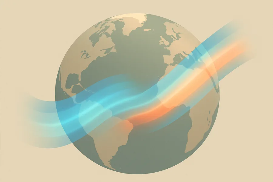 Illustration of Raw microwave glow readings of the surface, from NASA's SMAP satellite