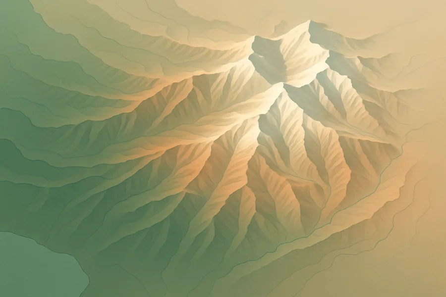 Illustration of Ground elevation map of the world, from NASA's Shuttle Radar Topography Mission (~30 m detail)