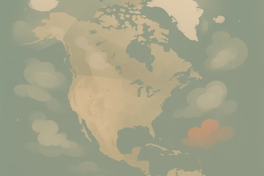 Illustration of How cloudy the sky is and how high clouds sit, from NASA's TEMPO watching North America