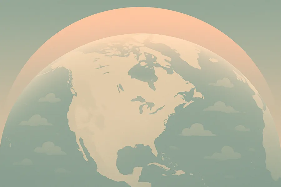 Illustration of Total ozone in the air overhead, mapped, from NASA's TEMPO sensor (provisional)