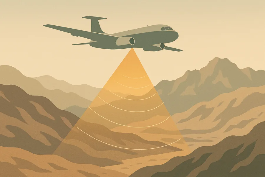Illustration of Info files describing airborne radar flights, from NASA's UAVSAR radar on a Gulfstream jet