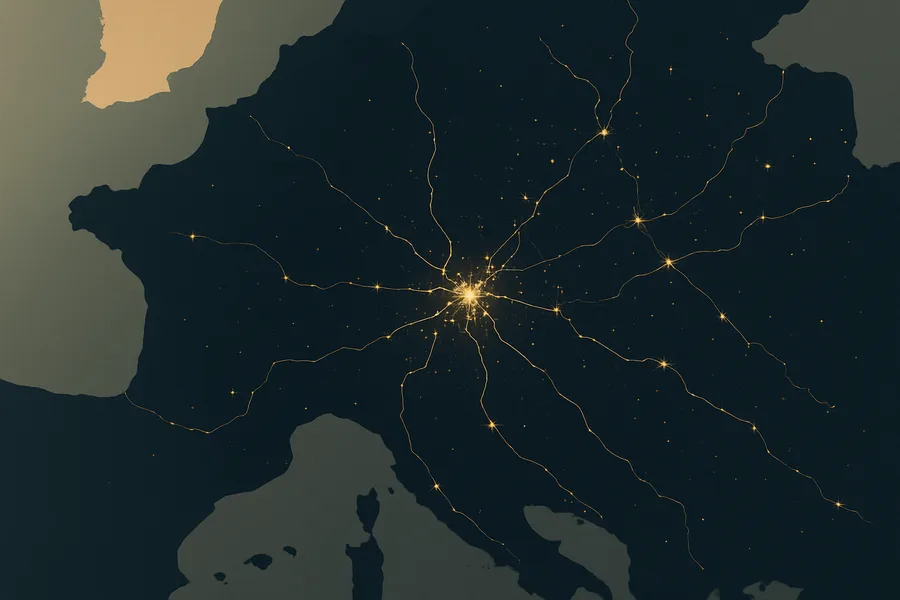 Illustration of How brightly the ground glows at night (cleaned-up daily), from VIIRS on Suomi-NPP